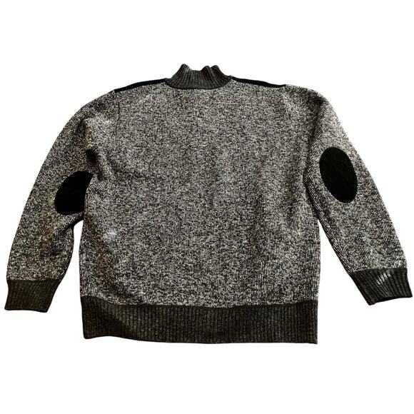 POLO Ralph Lauren 2XL Men's Jacket Fleece Lined Faux Fur/Leather Black Gray - Picture 2 of 7